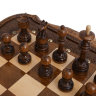 Шахматы + Нарды резные "Арарат" с бронзой 60, Ohanyan