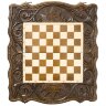 Шахматы + нарды резные "Корона" 40, Haleyan