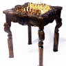 Резной шахматный стол "Триумф"