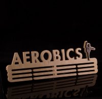 Вешалка для медалей из дерева AEROBICS